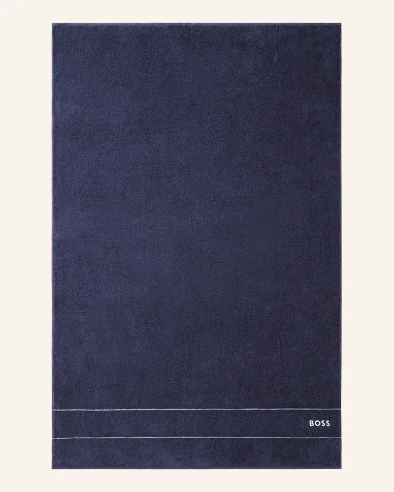 HUGO BOSS Badetuch PLAIN Dunkelblau