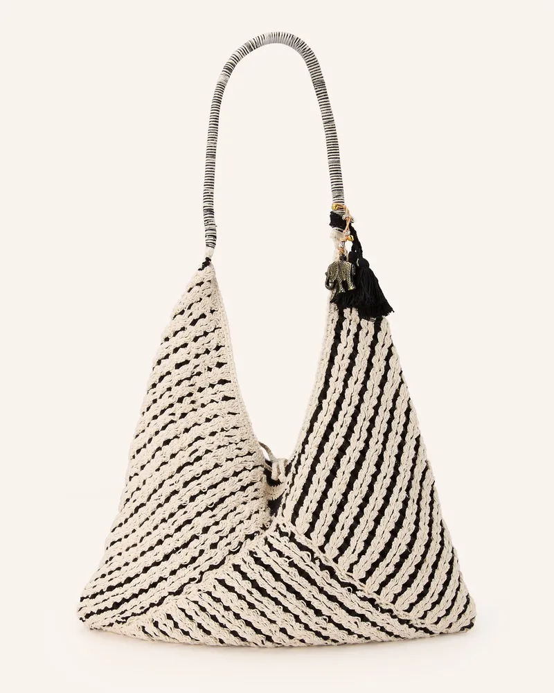 ANOKHI Schultertasche Creme