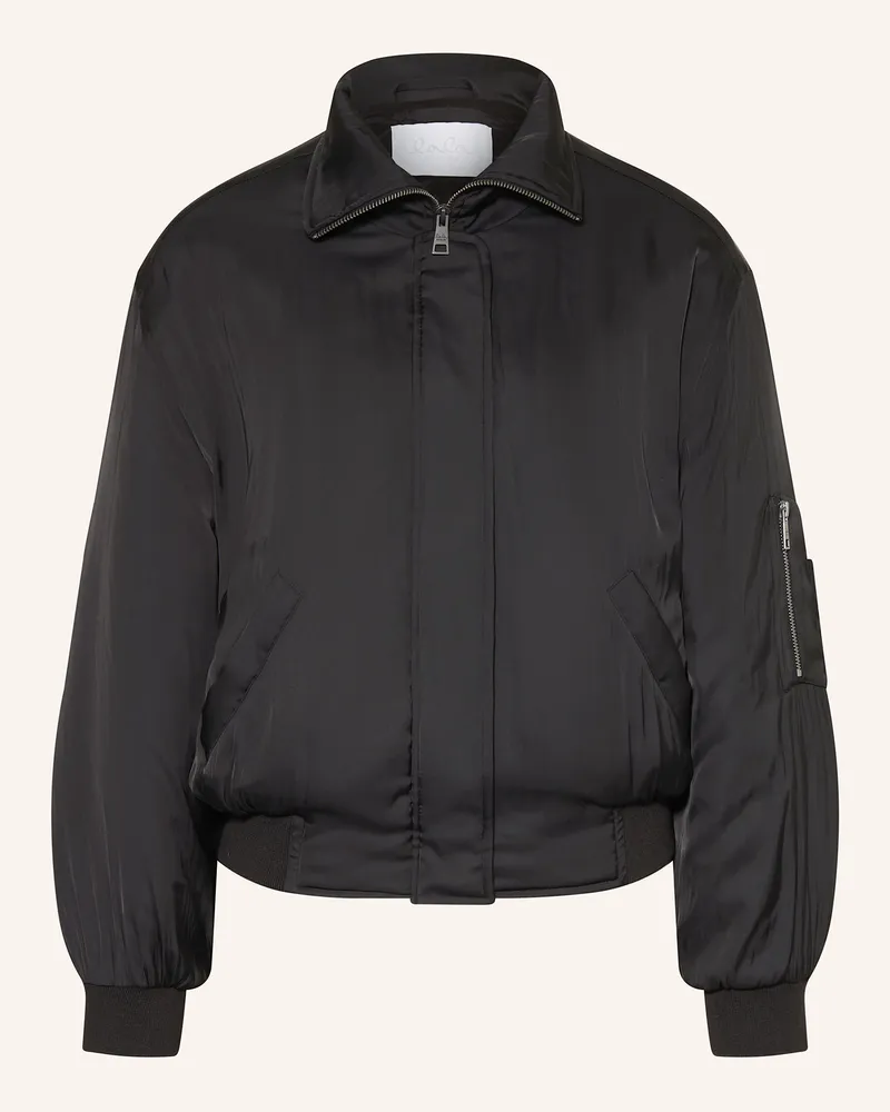 Lala Berlin Satinblouson Jonna schwarz Schwarz