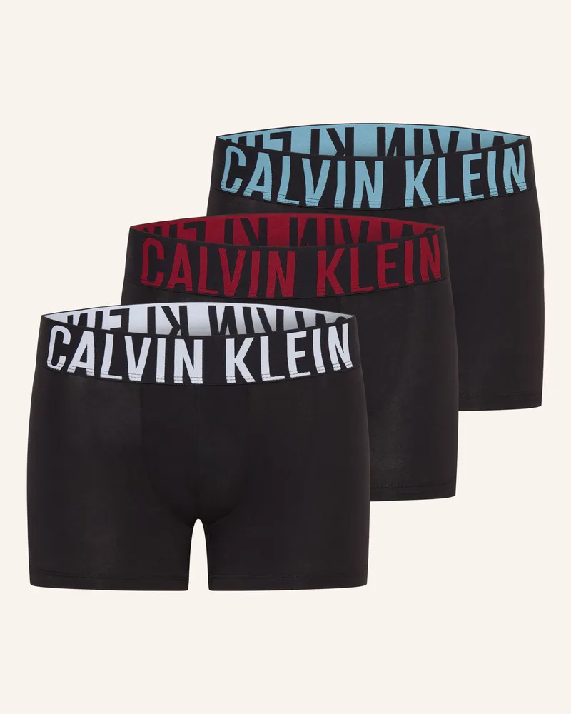 Calvin Klein 3er-Pack Boxershorts Intense Power schwarz Schwarz