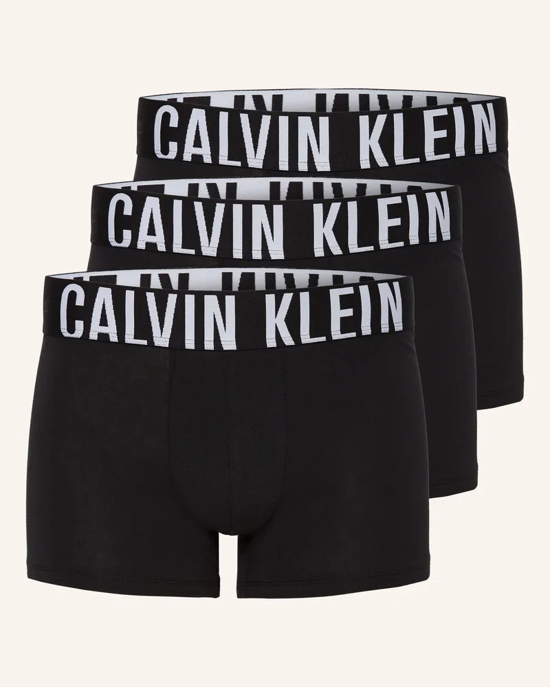 Calvin Klein 3er-Pack Boxershorts Intense Power schwarz Schwarz