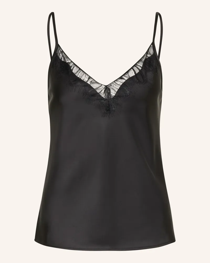 someday. Satintop Zabelle Mit Spitze schwarz Schwarz