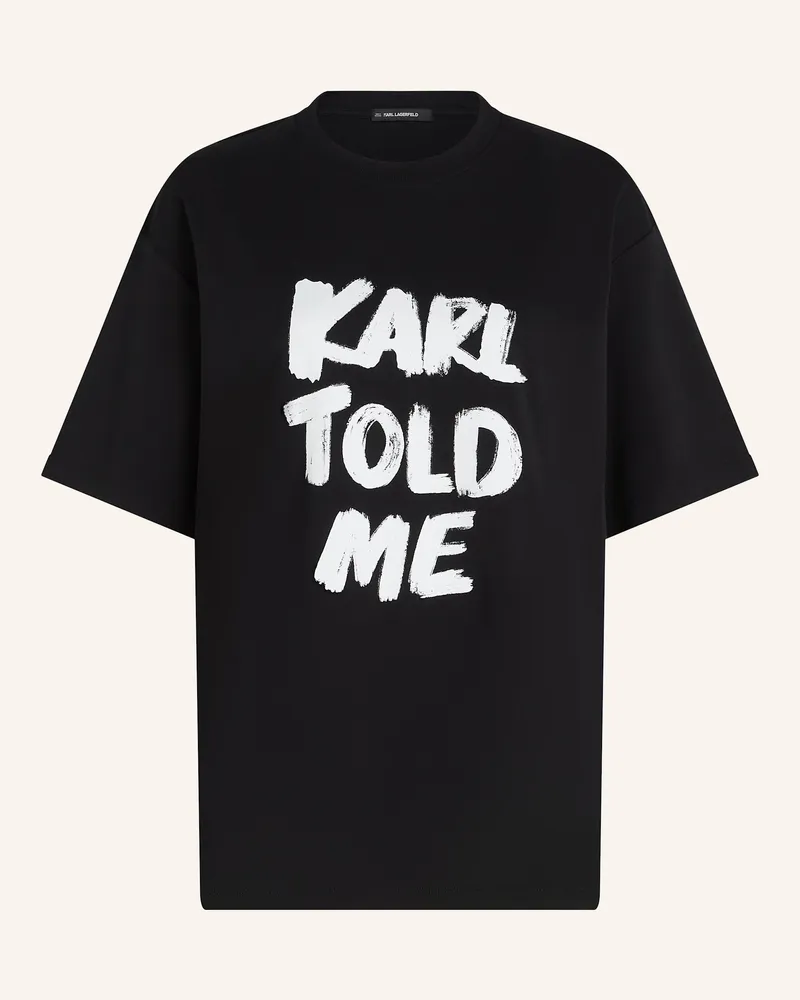 Karl Lagerfeld T-Shirt schwarz Schwarz