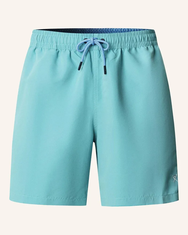 Hackett Badeshorts Icon Solid gruen Grün