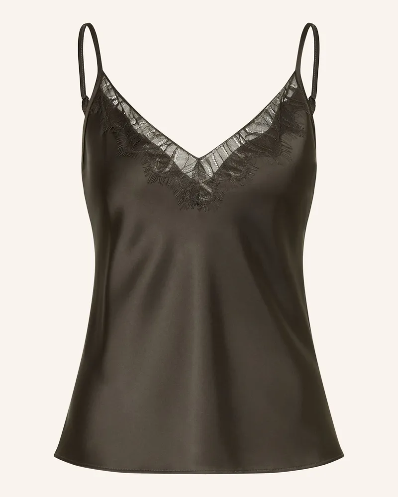 someday. Satintop Zabelle Mit Spitze gruen Oliv