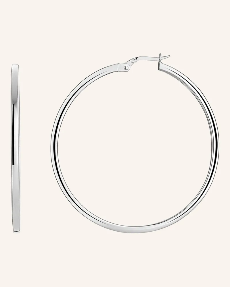 Wempe Fine Jewelry Creolen Twist silber Weissgold