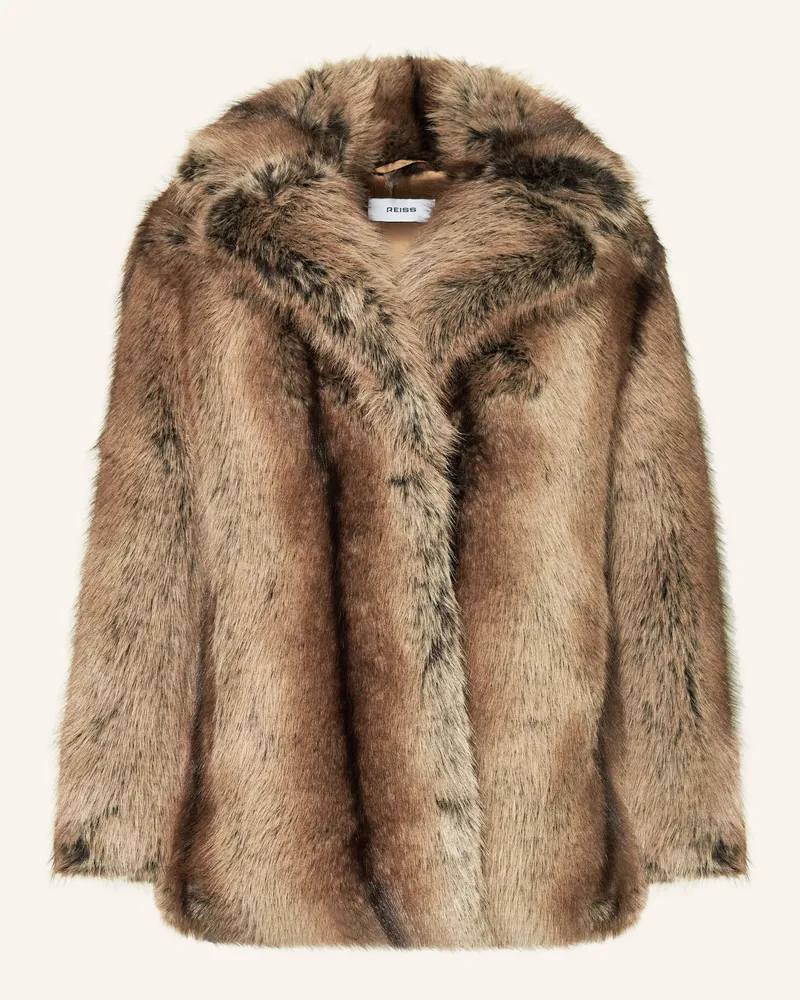 Reiss Kunstfell-Jacke LAILA Hellbraun