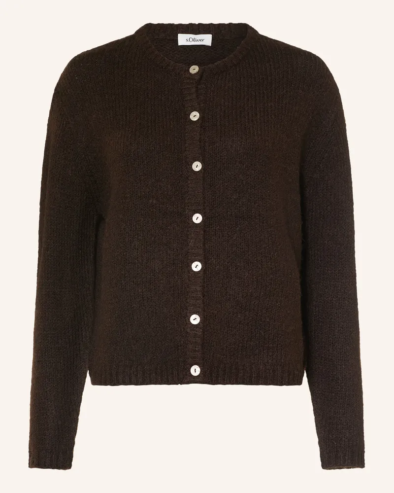 S.Oliver Strickjacke braun Dunkelbraun