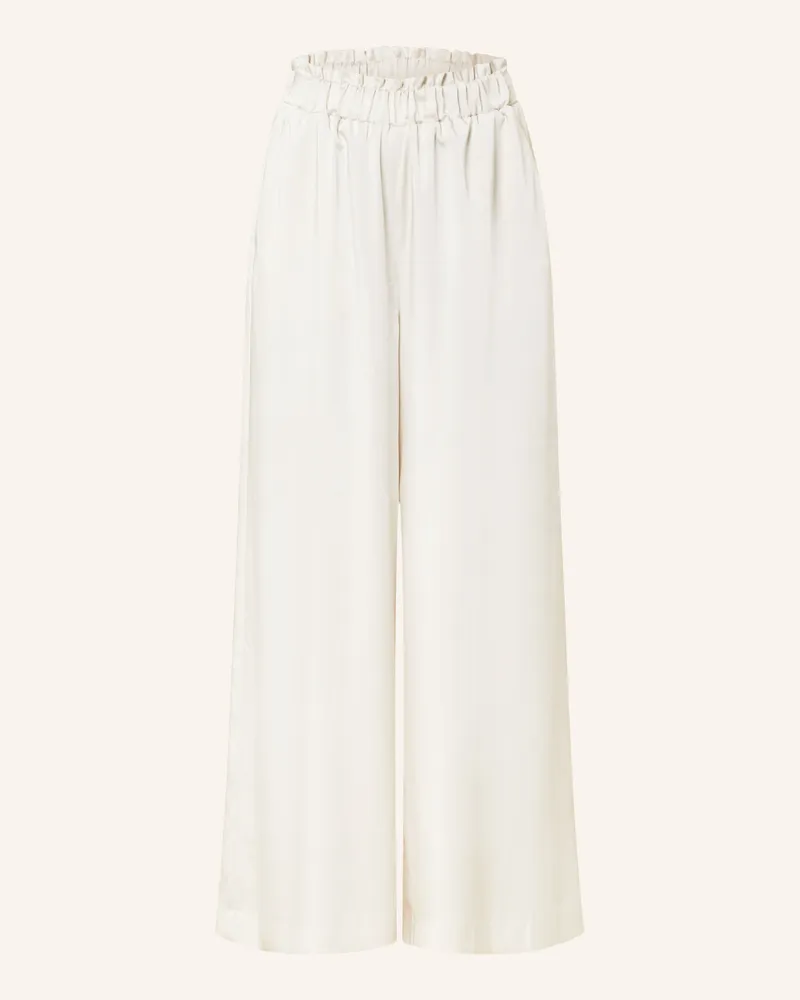 Claudie Pierlot Marlenehose aus Satin Creme