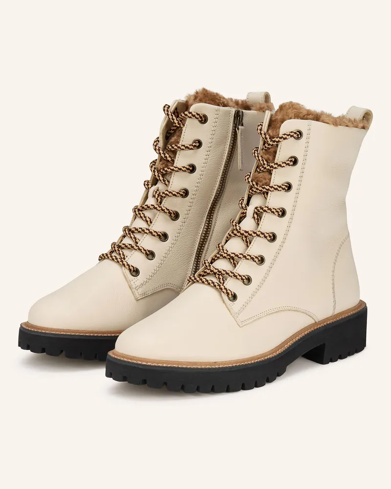 paul green Schnürboots Creme