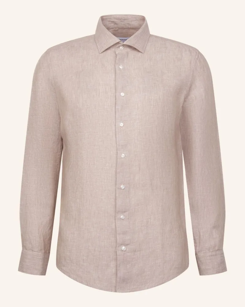 Seidensticker Leinenhemd Slim Fit Beige