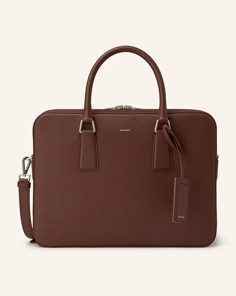 Sandro Laptop-Tasche braun Dunkelbraun