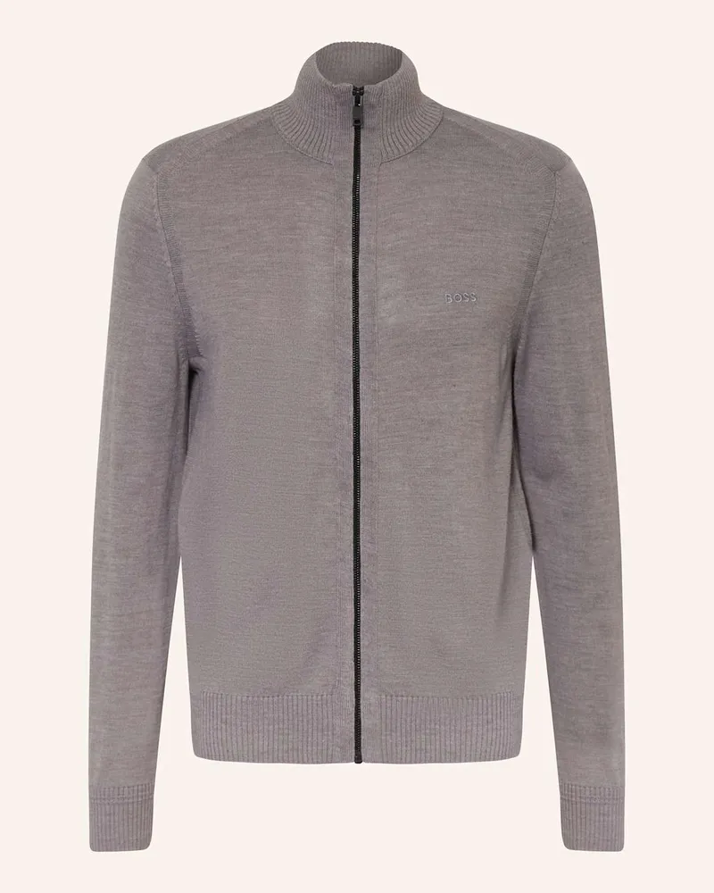 HUGO BOSS Strickjacke AVAC Grau