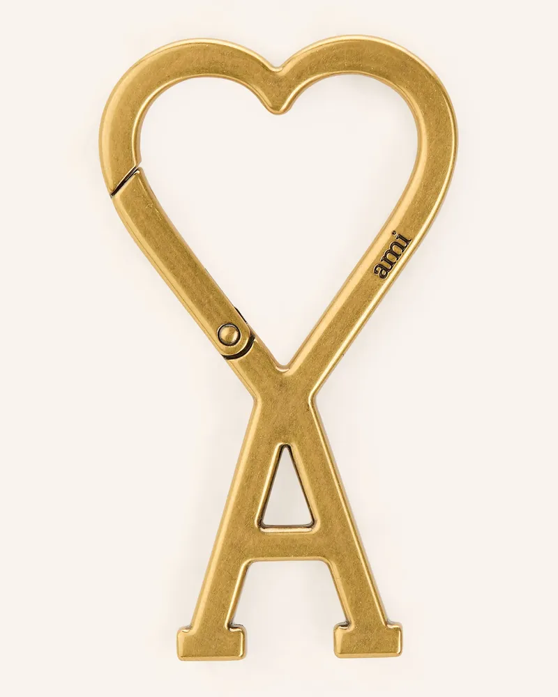 AMI Paris Schlüssel- Und Taschenanhänger gold Gold