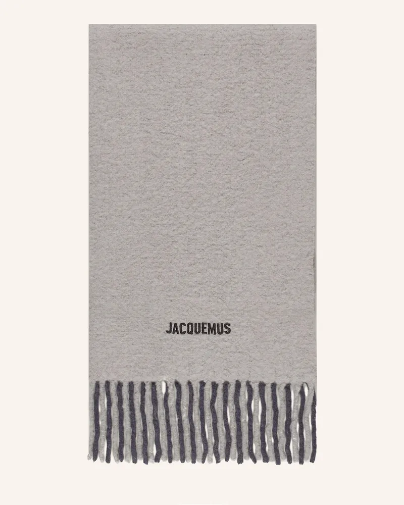 Jacquemus Alpaka-Schal L ECHARPE MOISSON Grau