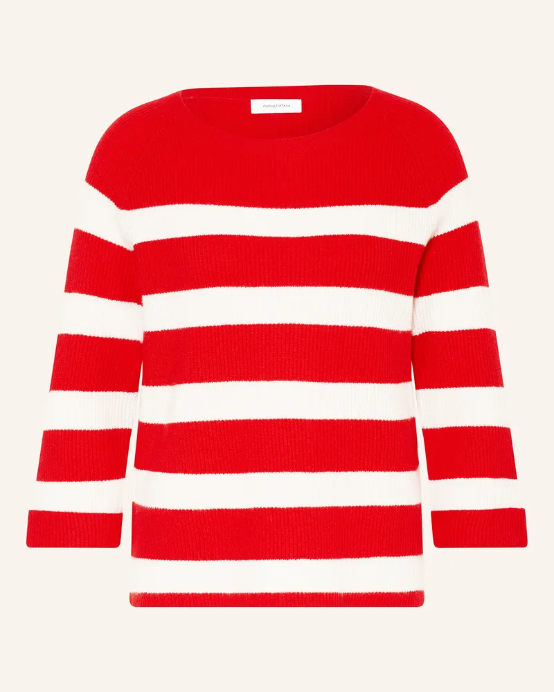 Darling Harbour Cashmere-Pullover mit 3/4-Arm Rot