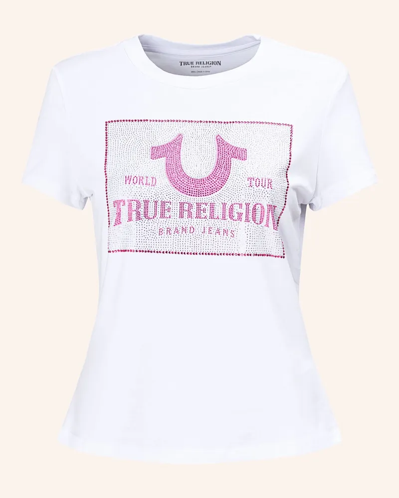 True Religion T-Shirt Crystal weiss Weiss