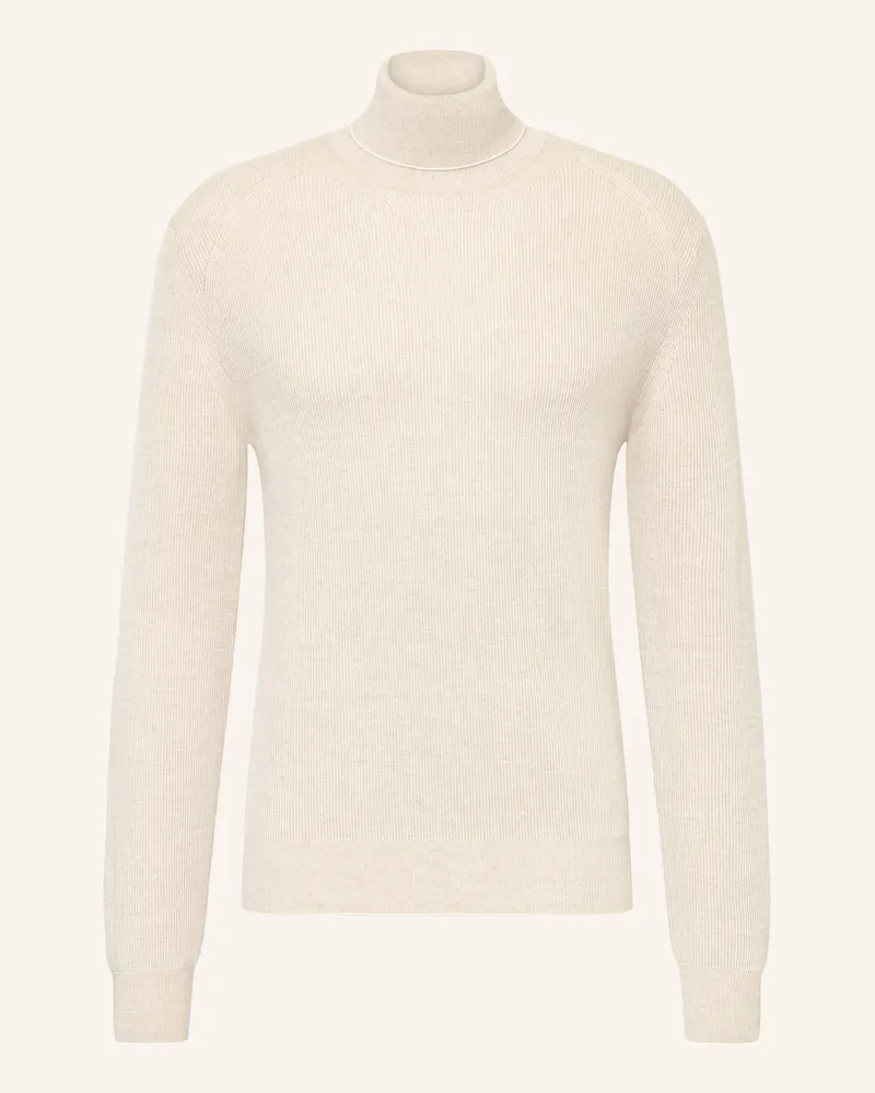 Brioni Rollkragenpullover mit Cashmere Beige