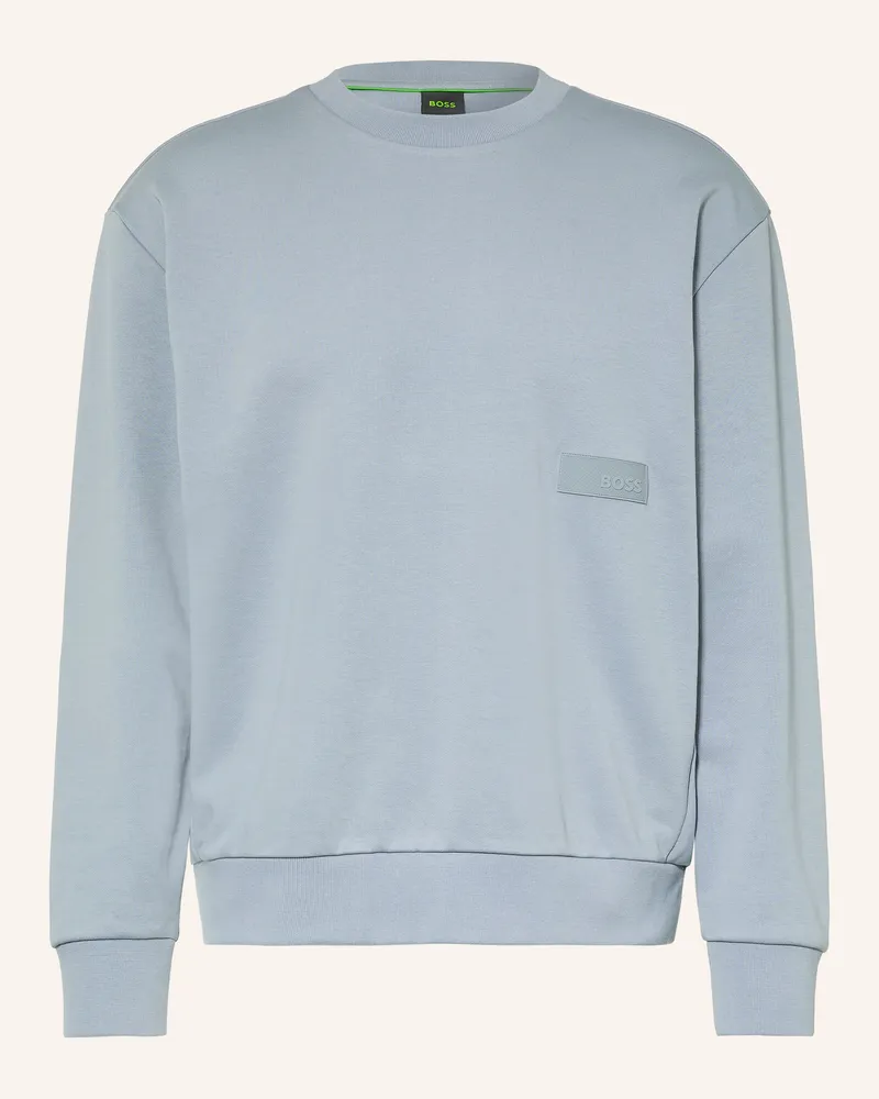 HUGO BOSS Sweatshirt blau Blaugrau