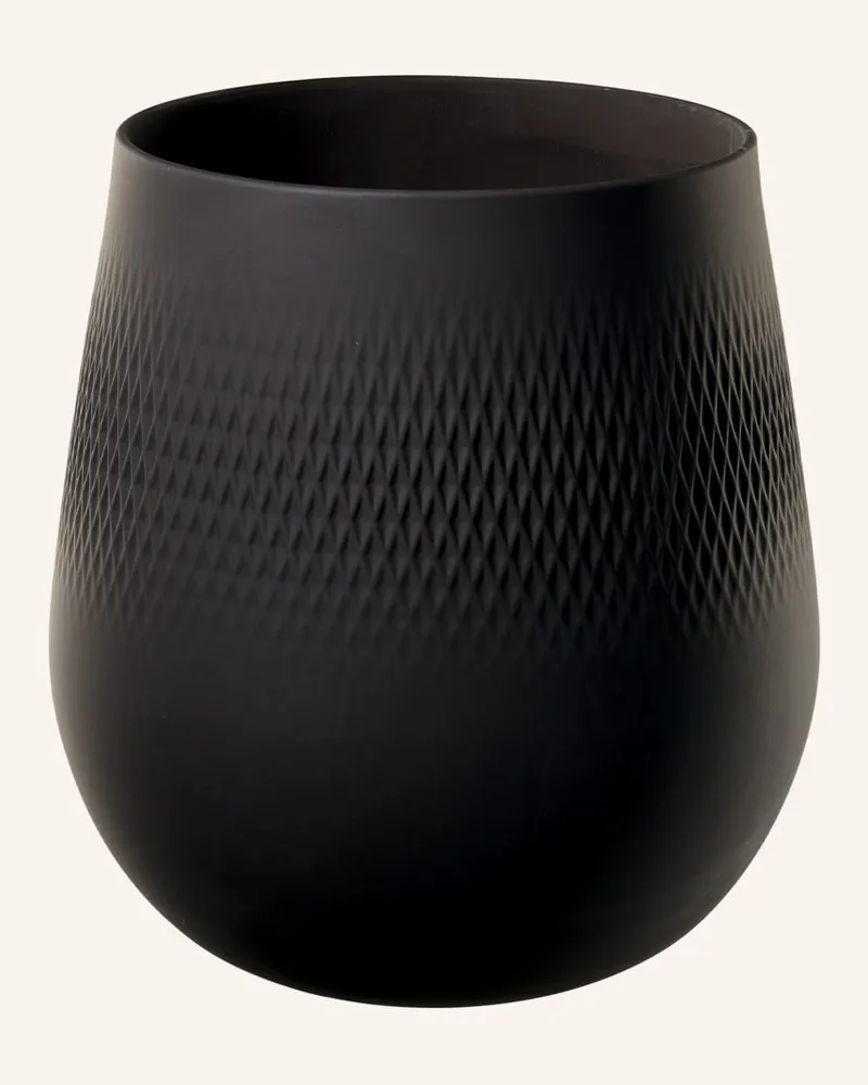 Villeroy & Boch Vase MANUFACTURE COLLIER NOIR Schwarz