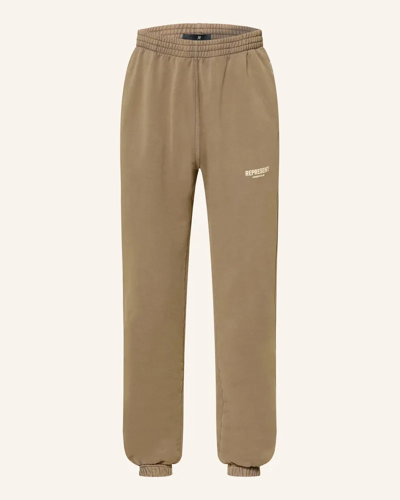 REPRESENT Sweatpants REPRESENT OWNERS' CLUB Camel