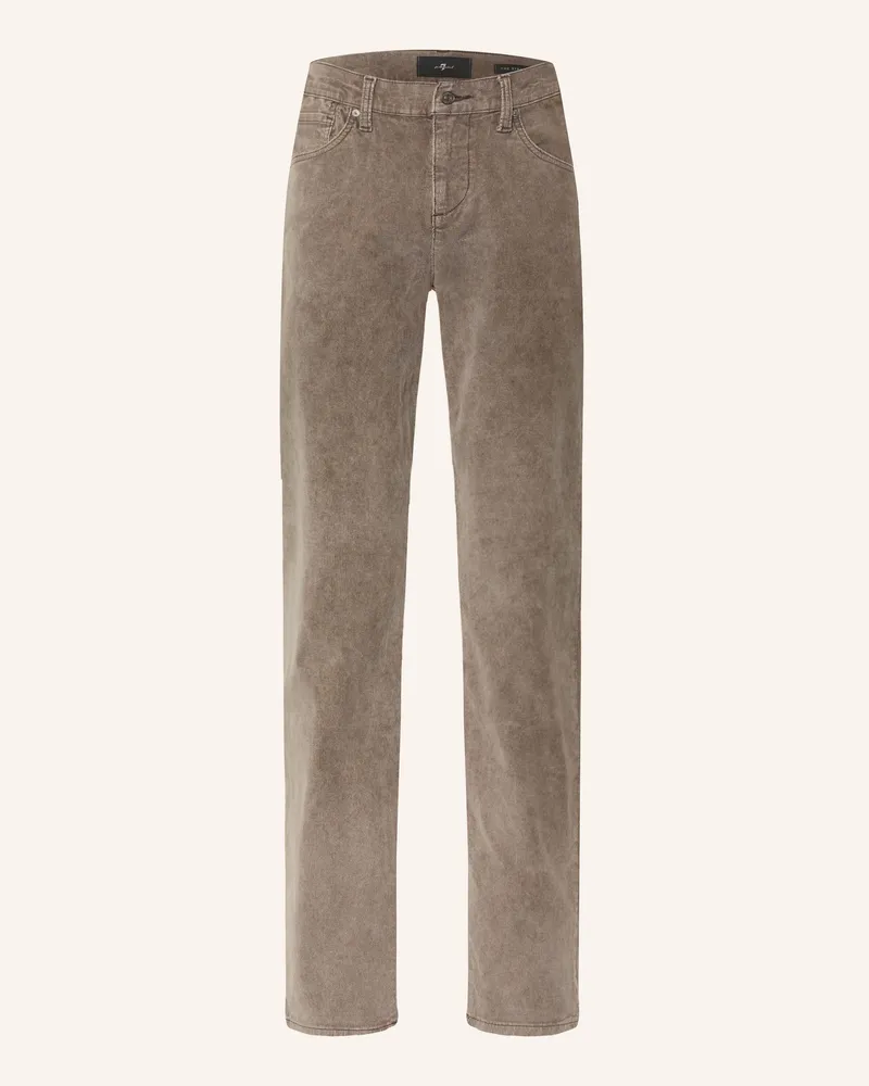 7 for all mankind Cordhose The Straight Straight Fit beige Taupe