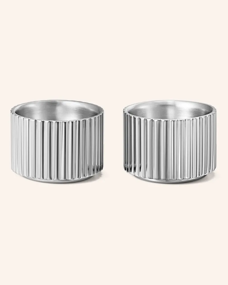 Georg Jensen 2er-Set Eierbecher BERNADOTTE Silber