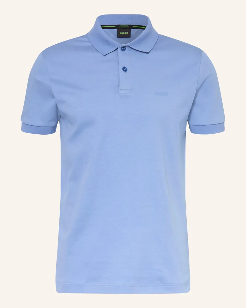 HUGO BOSS Jersey-Poloshirt PIO Hellblau