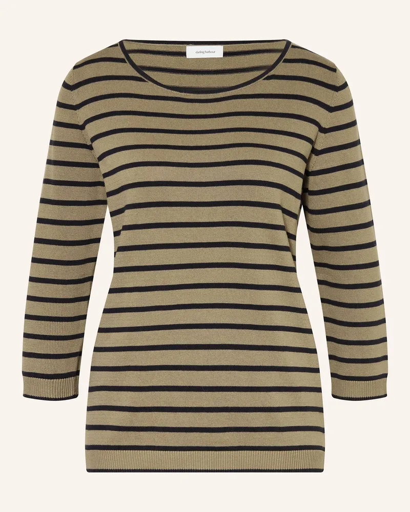 Darling Harbour Pullover mit 3/4-Arm Oliv