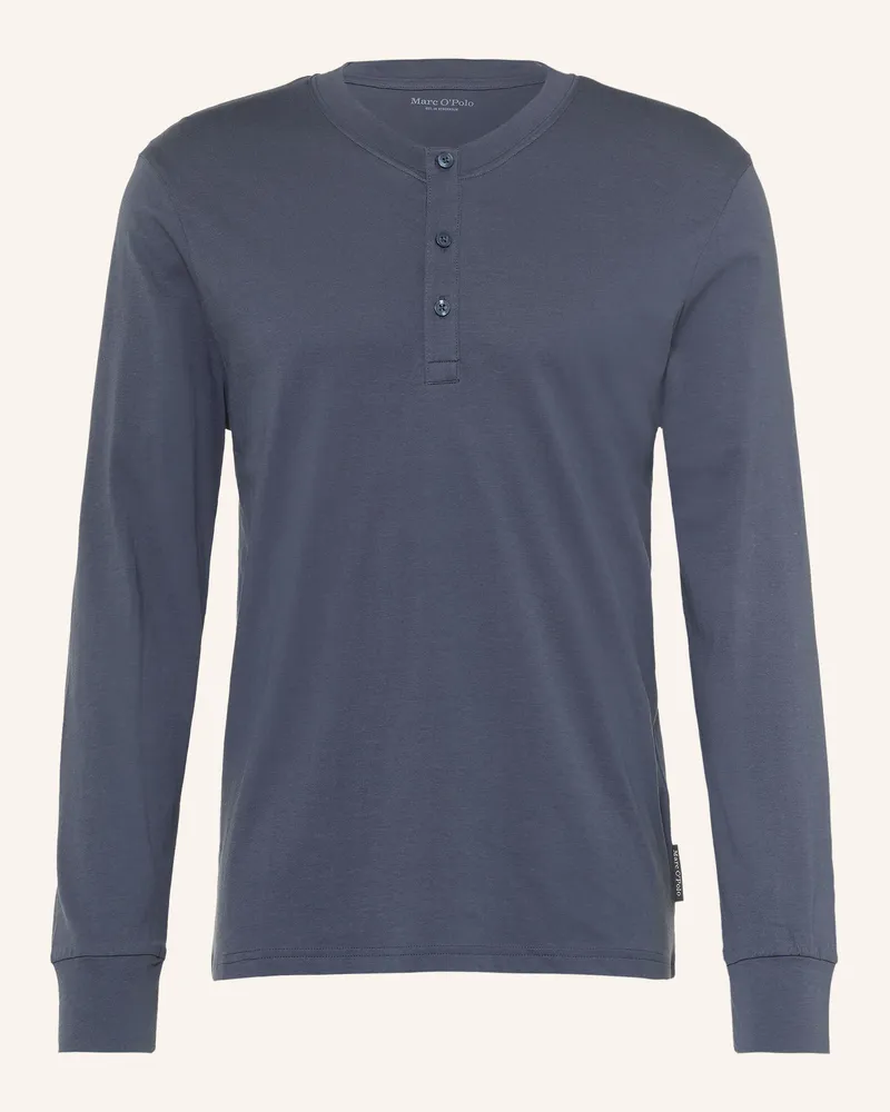 Marc O'Polo Schlafshirt blau Dunkelblau