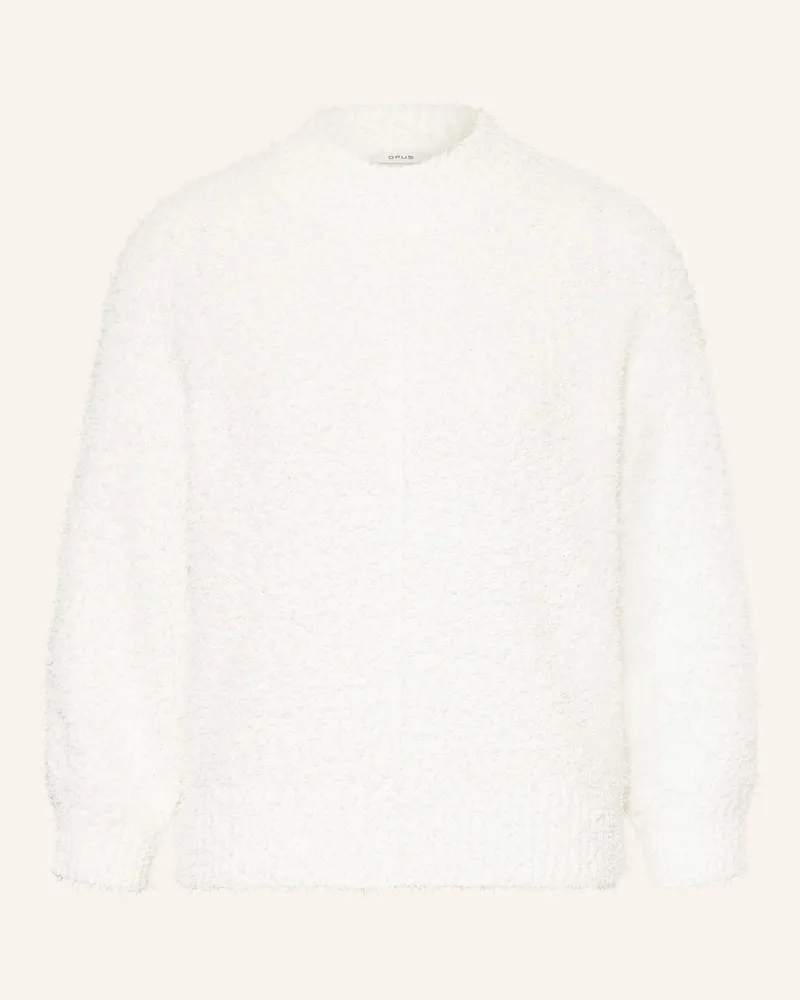 OPUS Pullover Punew Mit 3/4-Arm weiss Weiss