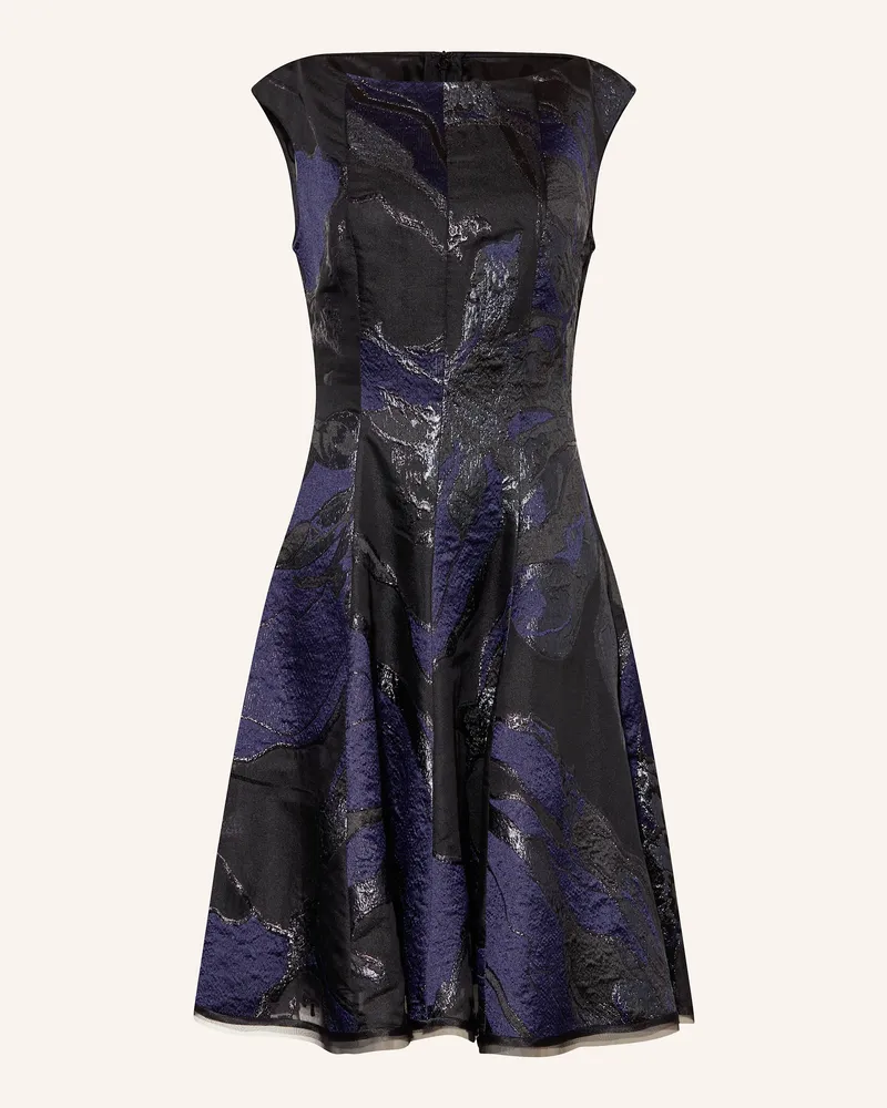 Talbot Runhof Cocktailkleid Mit Glitzergarn blau Schwarz