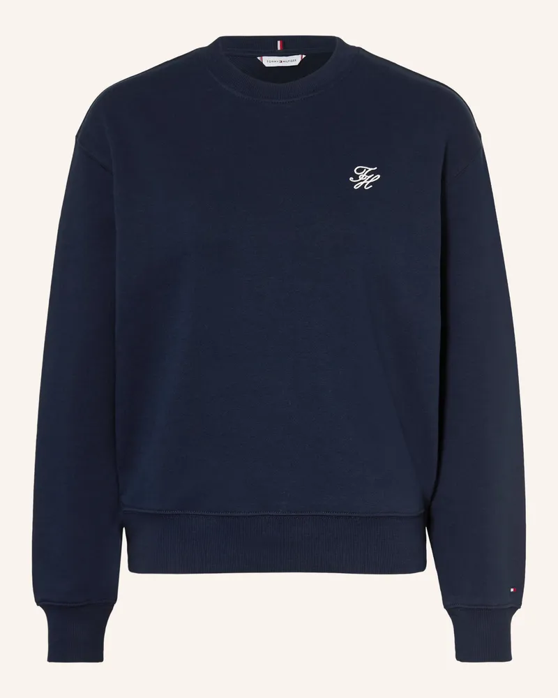 Tommy Hilfiger Sweatshirt blau Dunkelblau