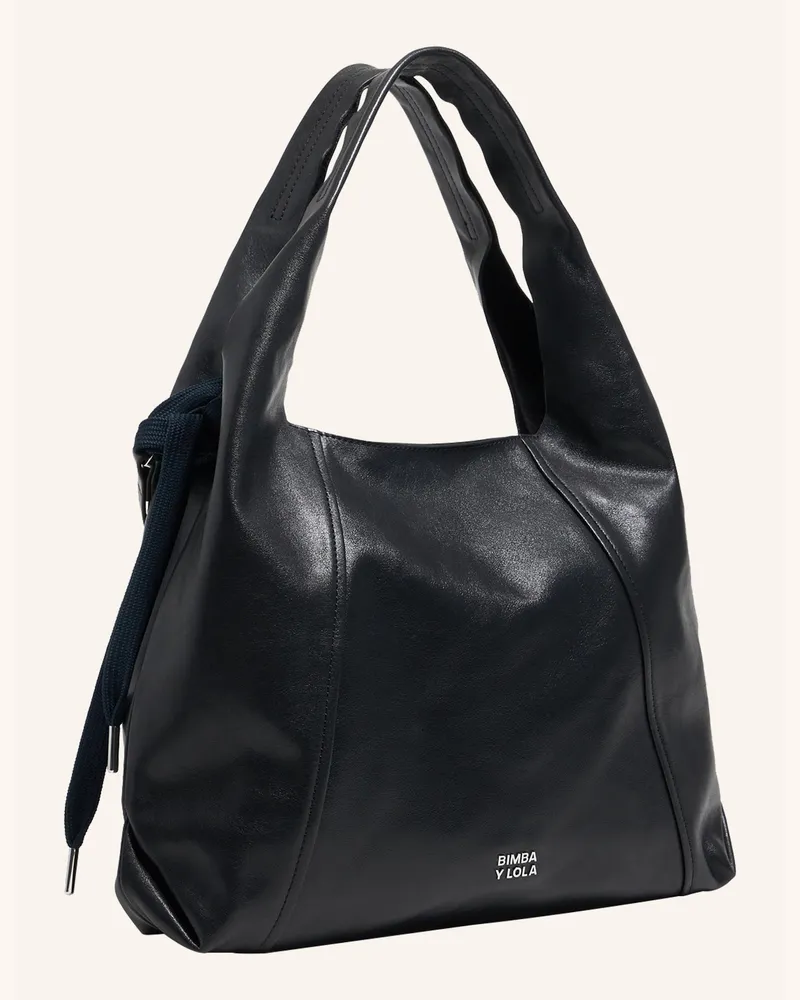 BIMBA Y LOLA Leder-Papiertasche schwarz Schwarz