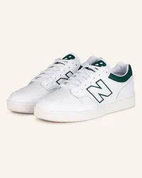 New Balance Sneaker 480 - WEISS/ DUNKELGRÜN Weiss