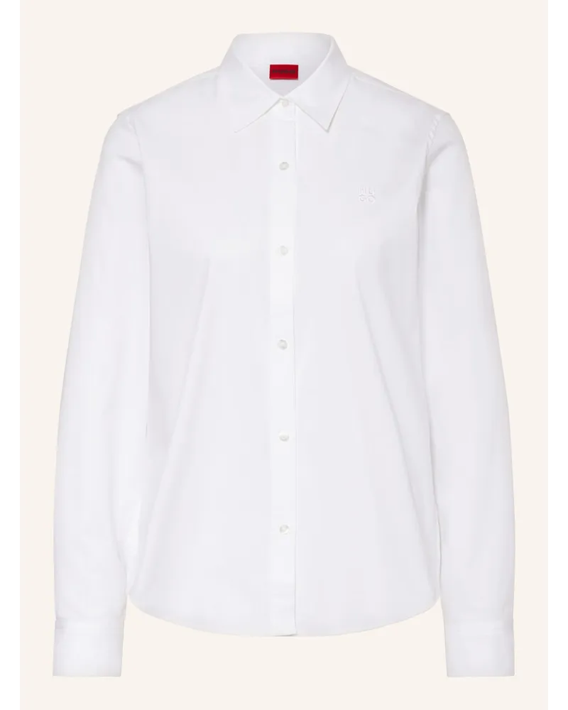 HUGO BOSS Hemdbluse THE ESSENTIAL SHIRT Weiss