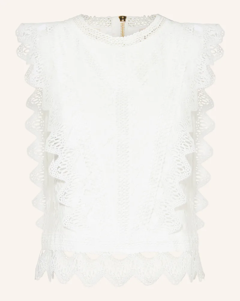 Apart Spitzentop Weiss