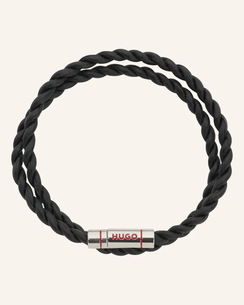 HUGO BOSS Armband E-DOUBLEBRAID4-BRA Schwarz