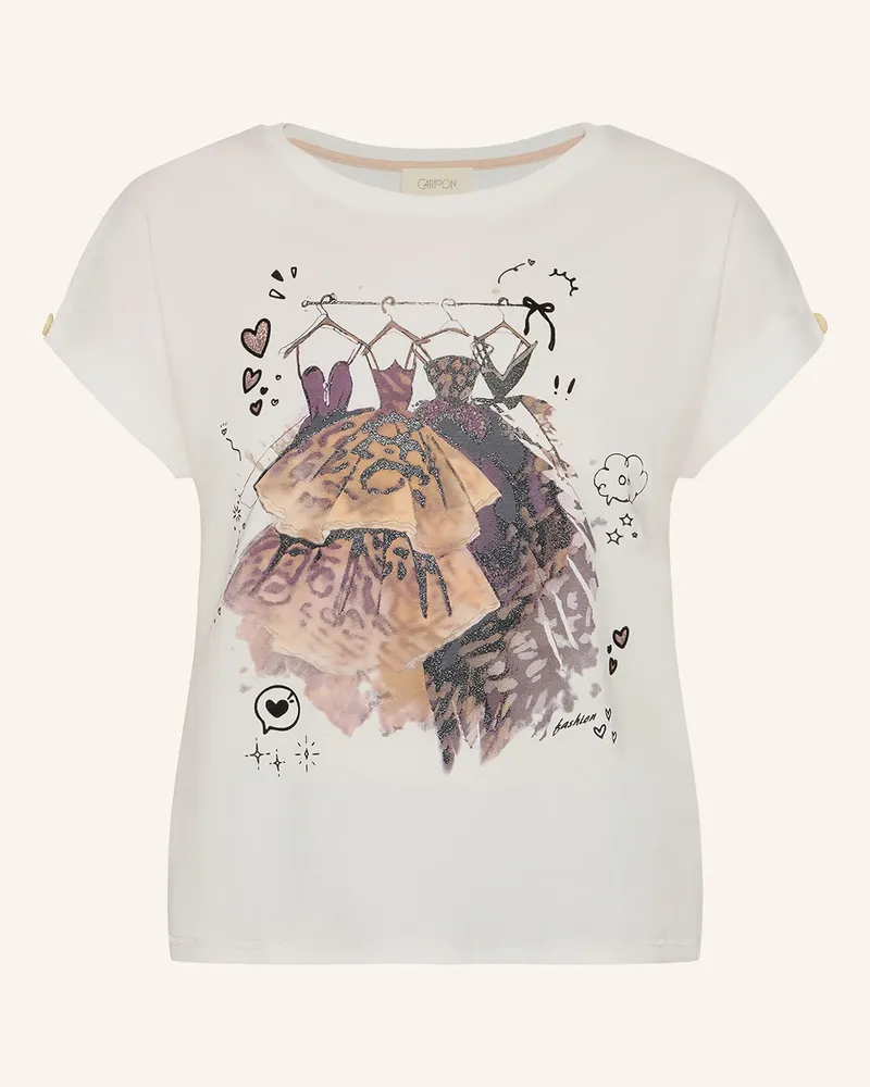 Cartoon T-Shirt weiss Weiss