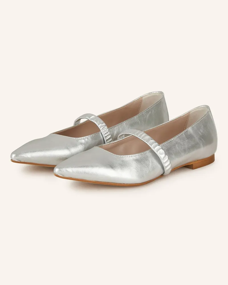 Darling Harbour Mary-Jane-Ballerinas Silber