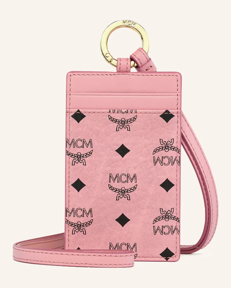 MCM Kartenetui Aren Vi Lanyard pink Rosa