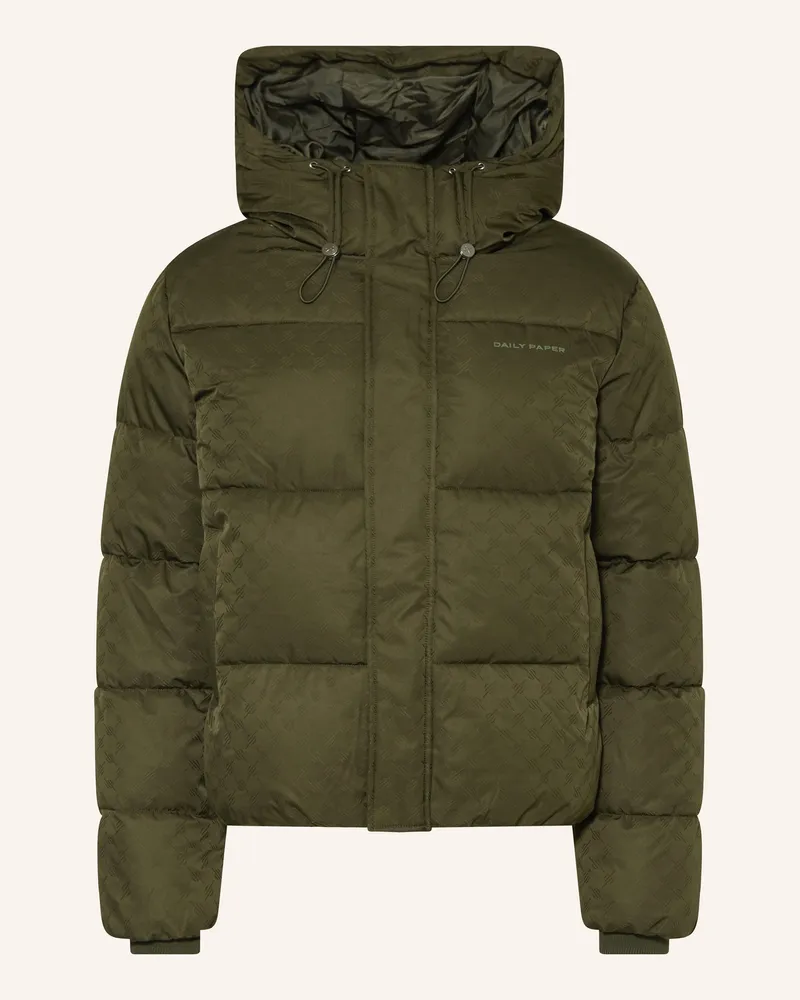 Daily Paper Steppjacke Monogram gruen Oliv