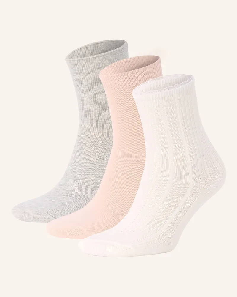 SKIMS 3er-Pack Socken Socks weiss Marble