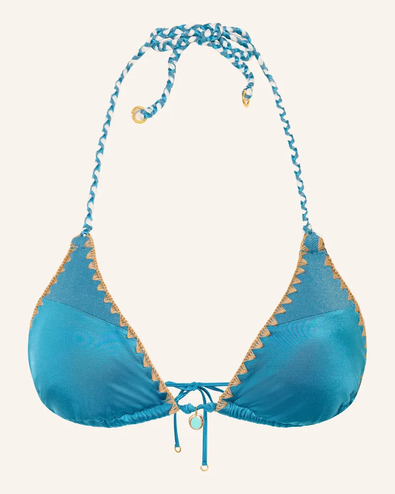Banana Moon Triangel-Bikini-Top Nazca Bosco blau Türkis