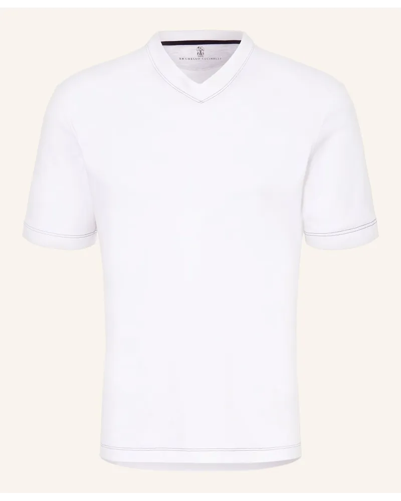 Brunello Cucinelli T-Shirt Weiss