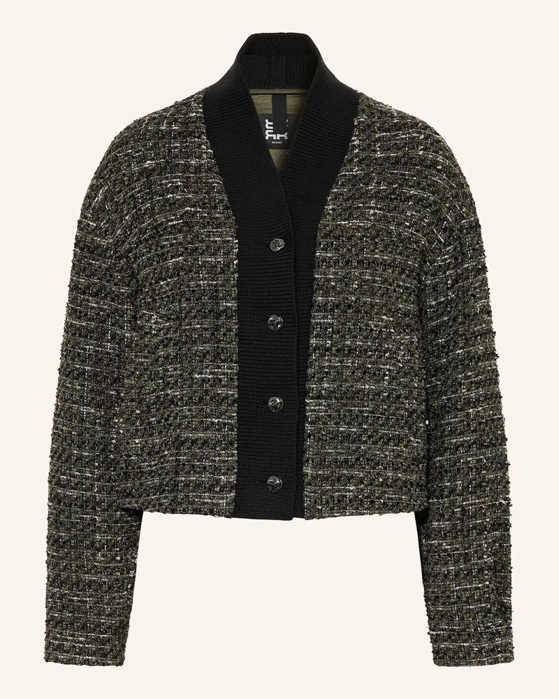Riani Kastenjacke Aus Bouclé Mit Glitzergarn gruen Oliv