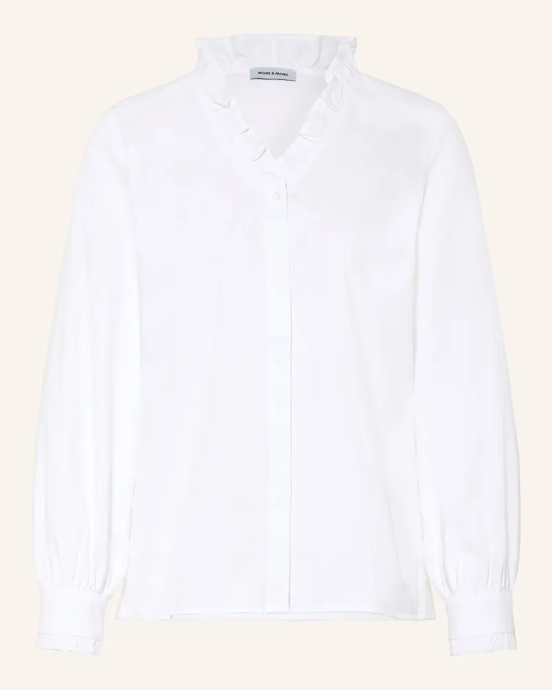 More & More Blusenshirt Mit Rüschen weiss Weiss