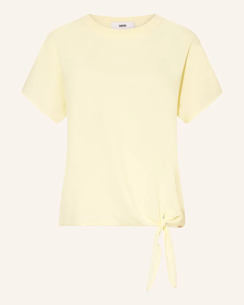 cinque Blusentop Ciperla Im Materialmix gelb Hellgelb