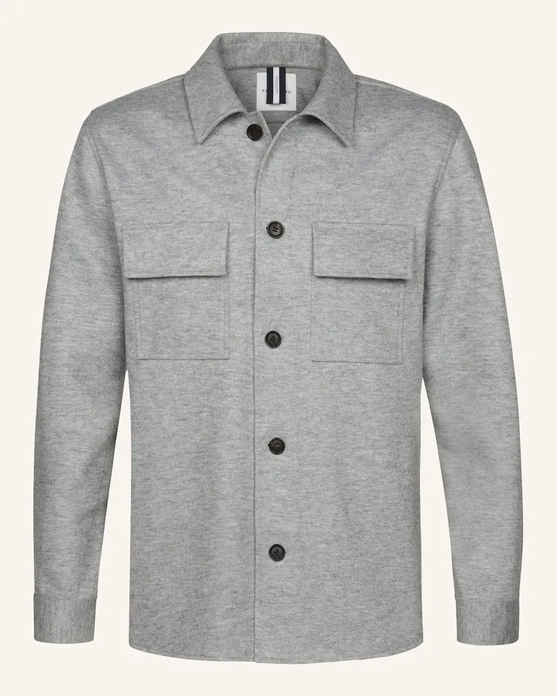 Profuomo Herren Overshirt Hellgrau