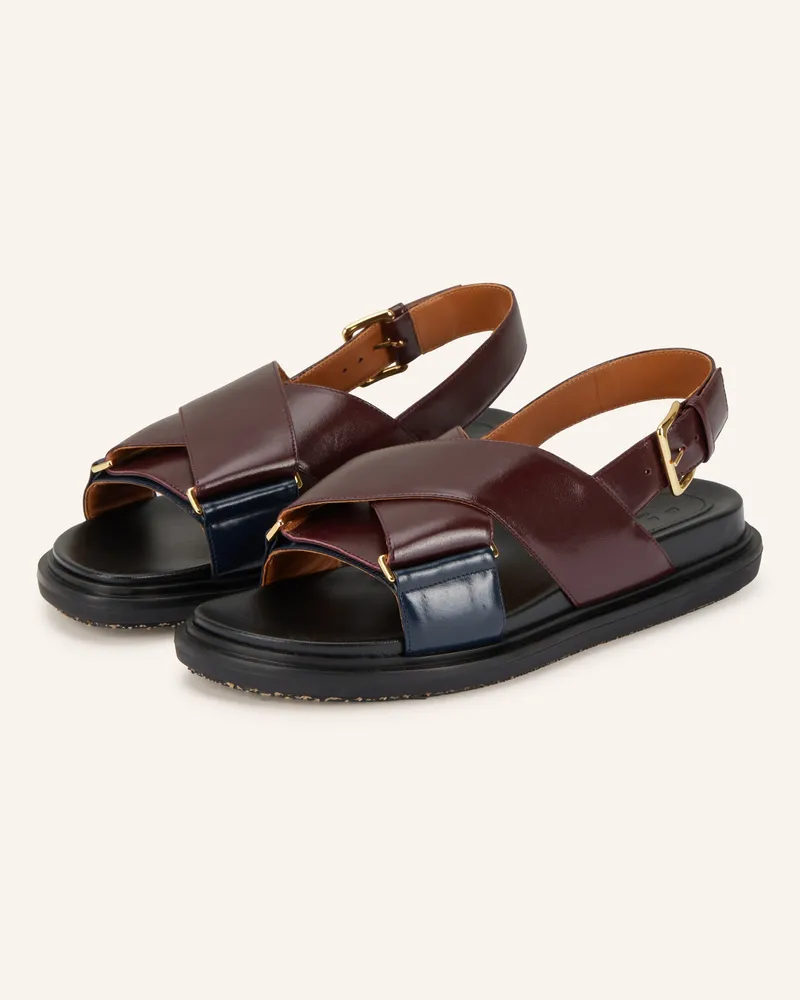 Marni Sandalen rot Dunkelrot